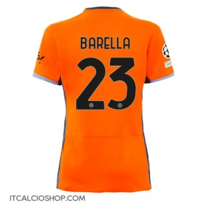 Inter Milan Nicolo Barella #23 Terza Maglia Femmina 2023-24 Manica Corta